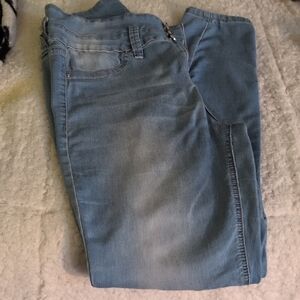 YMI Blue Jeggings with Soft Denim Feel